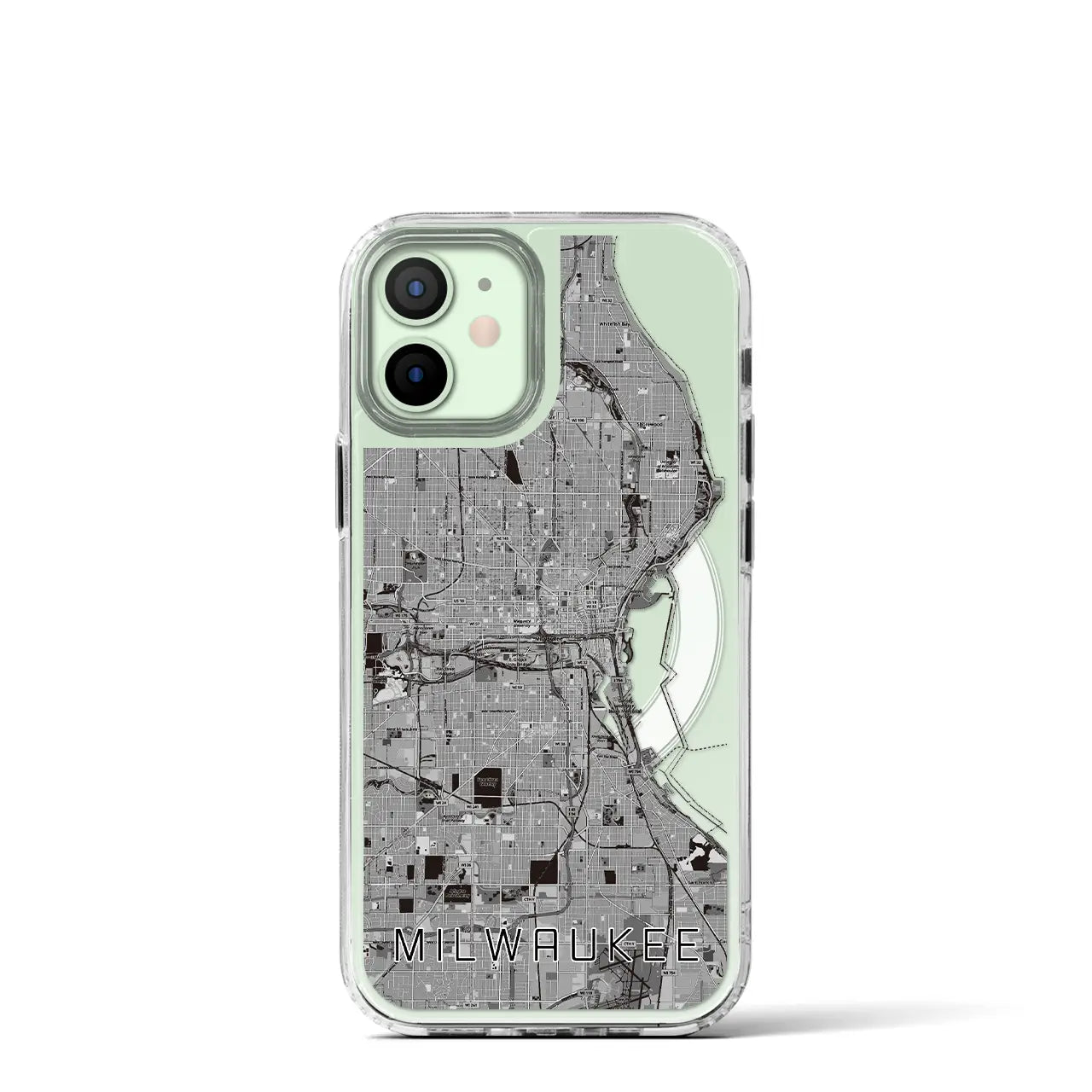 【ミルウォーキー（アメリカ）】地図柄iPhoneケース（MagSafeタイプ）