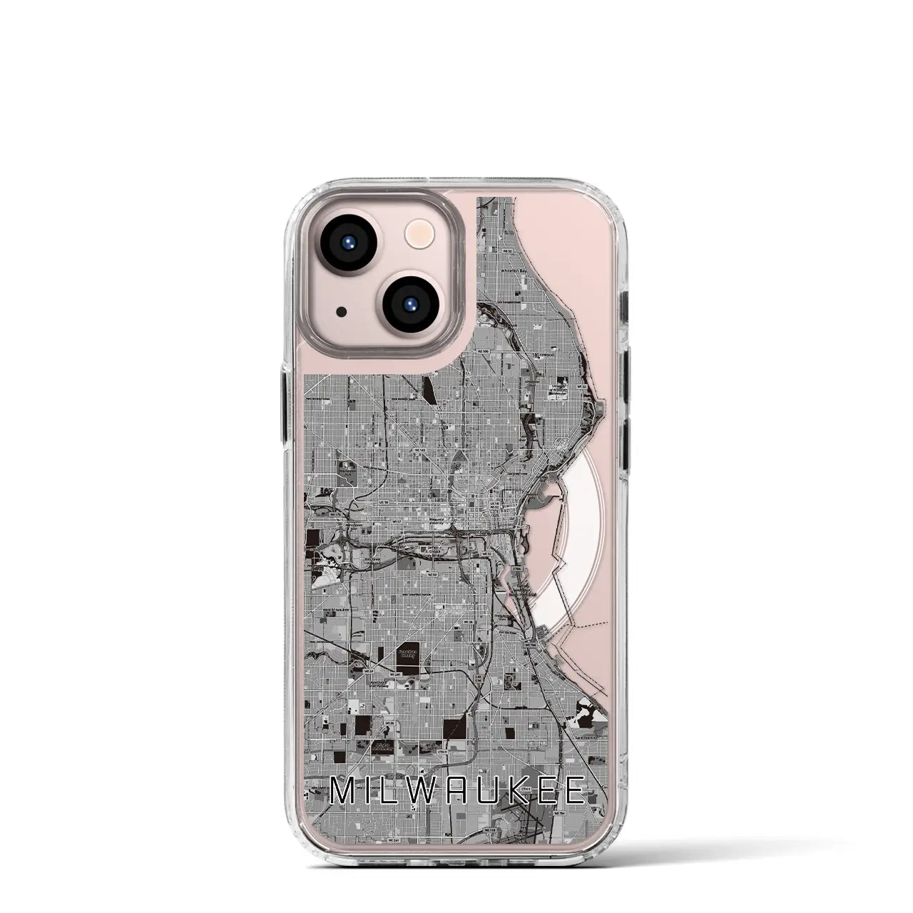 【ミルウォーキー（アメリカ）】地図柄iPhoneケース（MagSafeタイプ）
