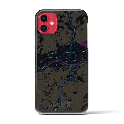 【美馬（徳島県）】地図柄iPhoneケース（バックカバータイプ）