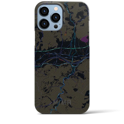 【美馬（徳島県）】地図柄iPhoneケース（バックカバータイプ）