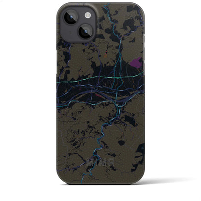 【美馬（徳島県）】地図柄iPhoneケース（バックカバータイプ）