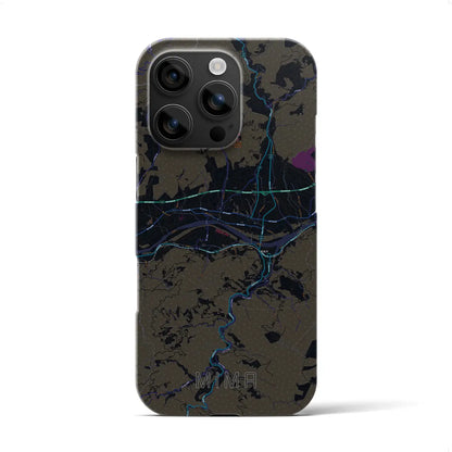 【美馬（徳島県）】地図柄iPhoneケース（バックカバータイプ）