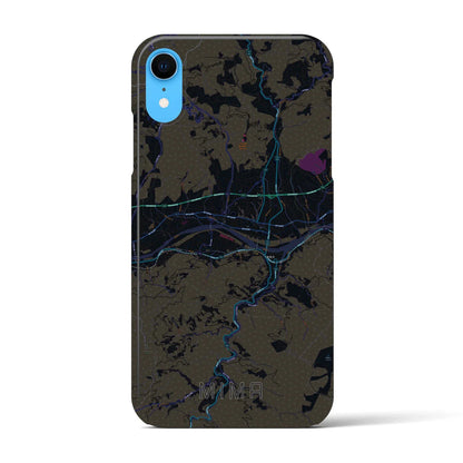 【美馬（徳島県）】地図柄iPhoneケース（バックカバータイプ）