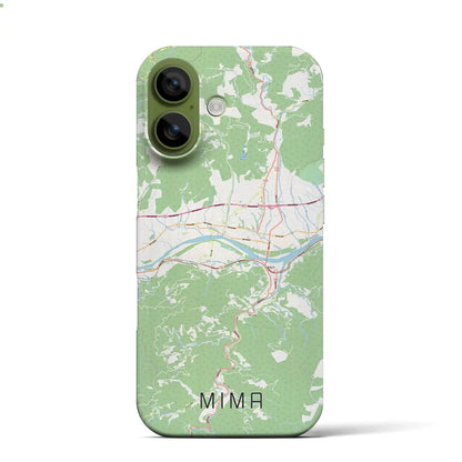 【美馬（徳島県）】地図柄iPhoneケース（バックカバータイプ）