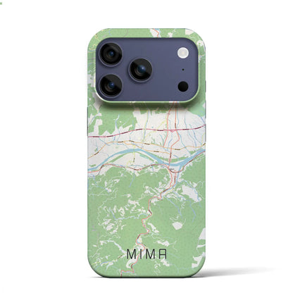 【美馬（徳島県）】地図柄iPhoneケース（バックカバータイプ）