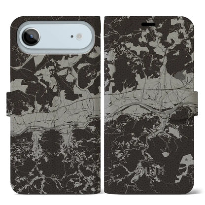 【美馬（徳島県）】地図柄iPhoneケース（手帳タイプ）