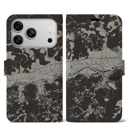 【美馬（徳島県）】地図柄iPhoneケース（手帳タイプ）