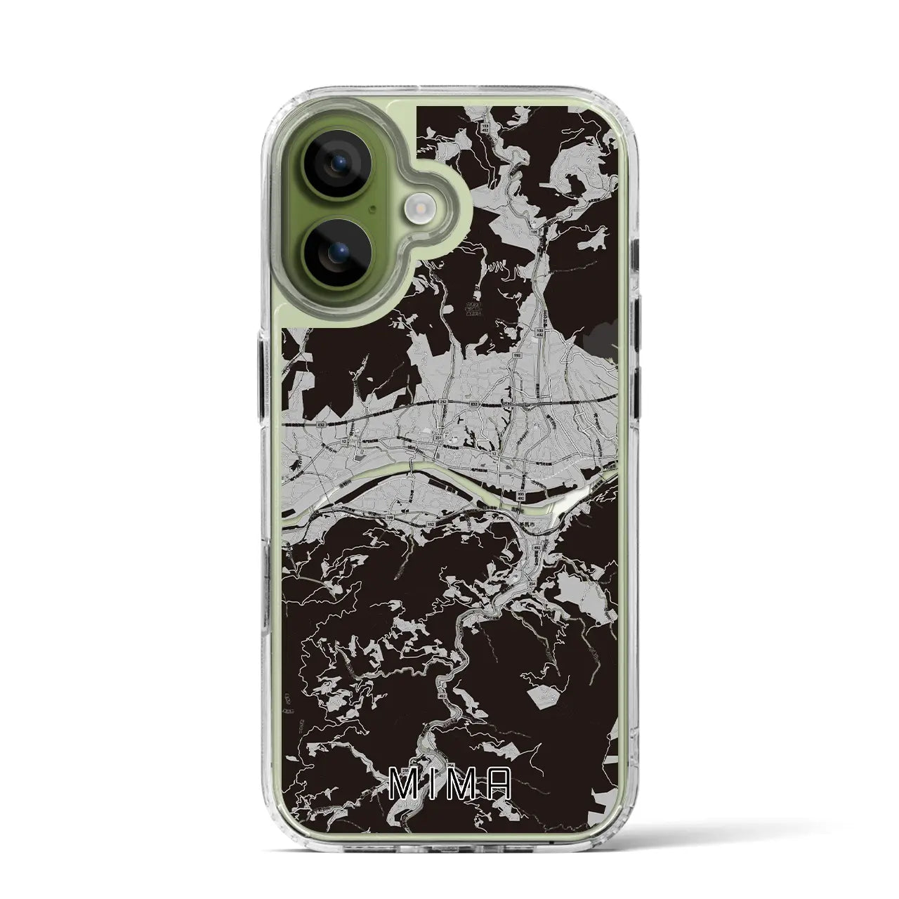 【美馬（徳島県）】地図柄iPhoneケース（MagSafeタイプ）