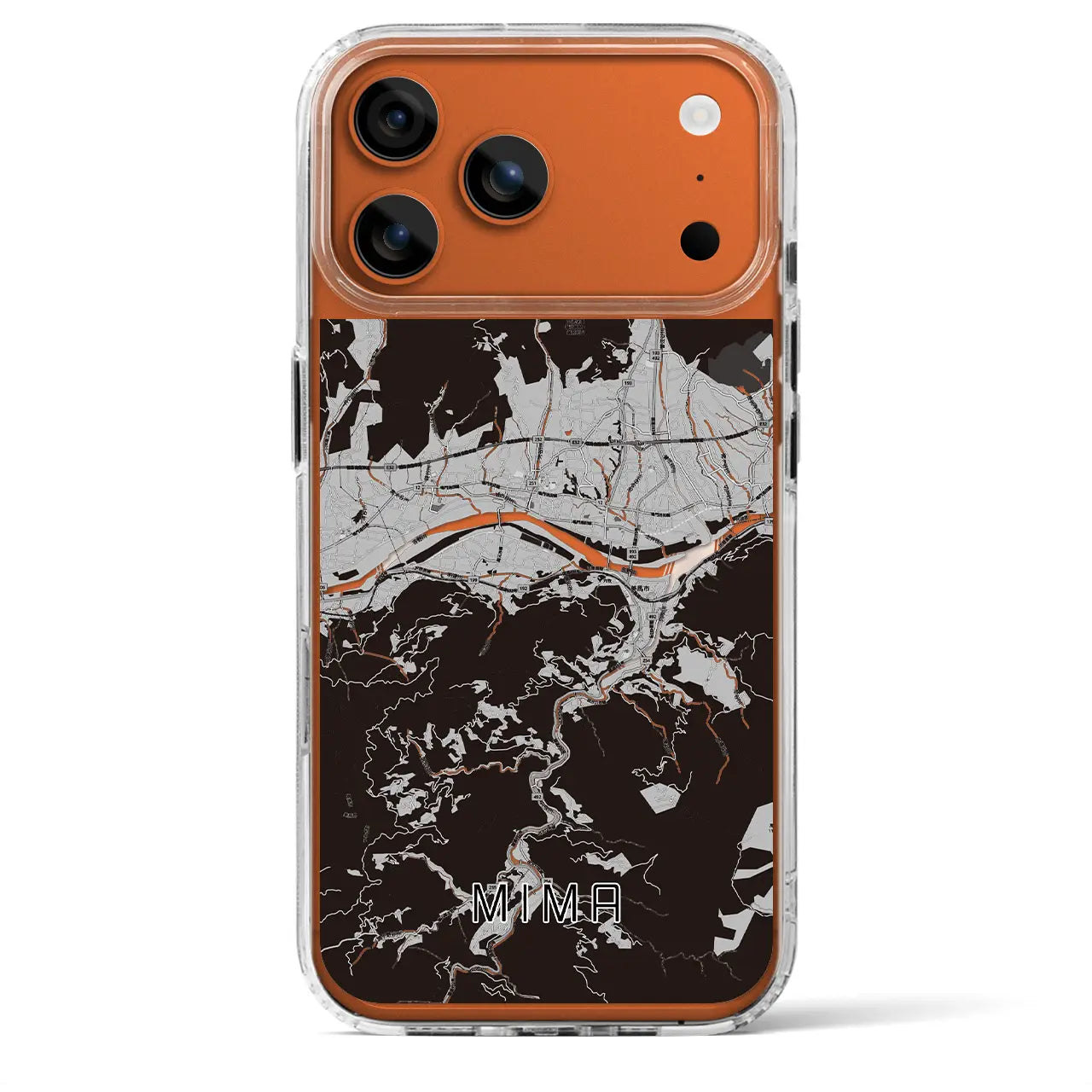 【美馬（徳島県）】地図柄iPhoneケース（MagSafeタイプ）