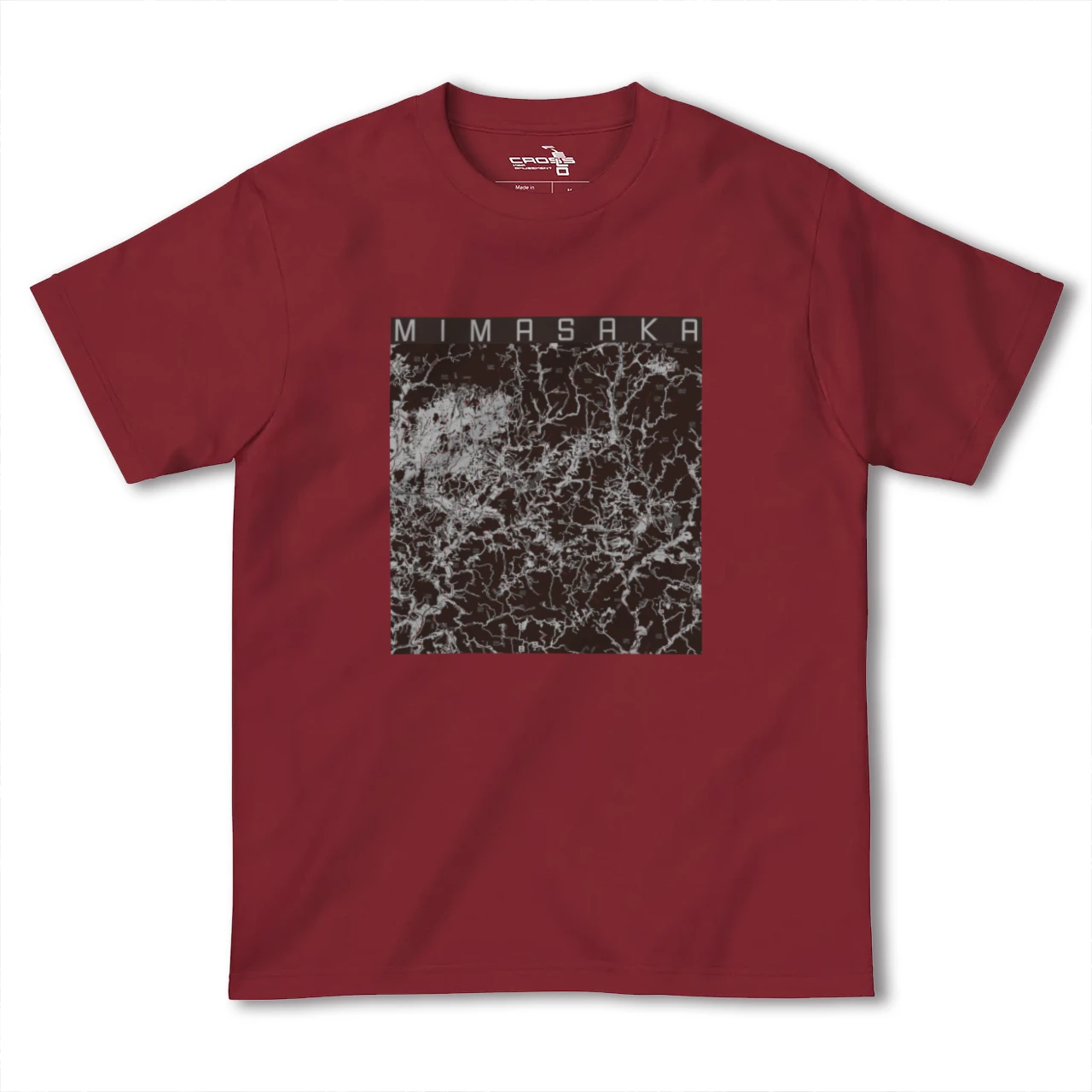 【美作（岡山県）】地図柄ヘビーウェイトTシャツ