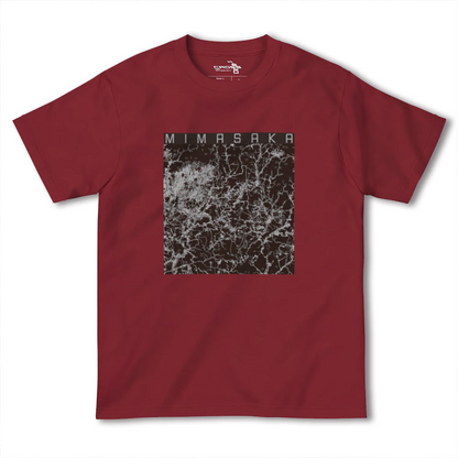 【美作（岡山県）】地図柄ヘビーウェイトTシャツ