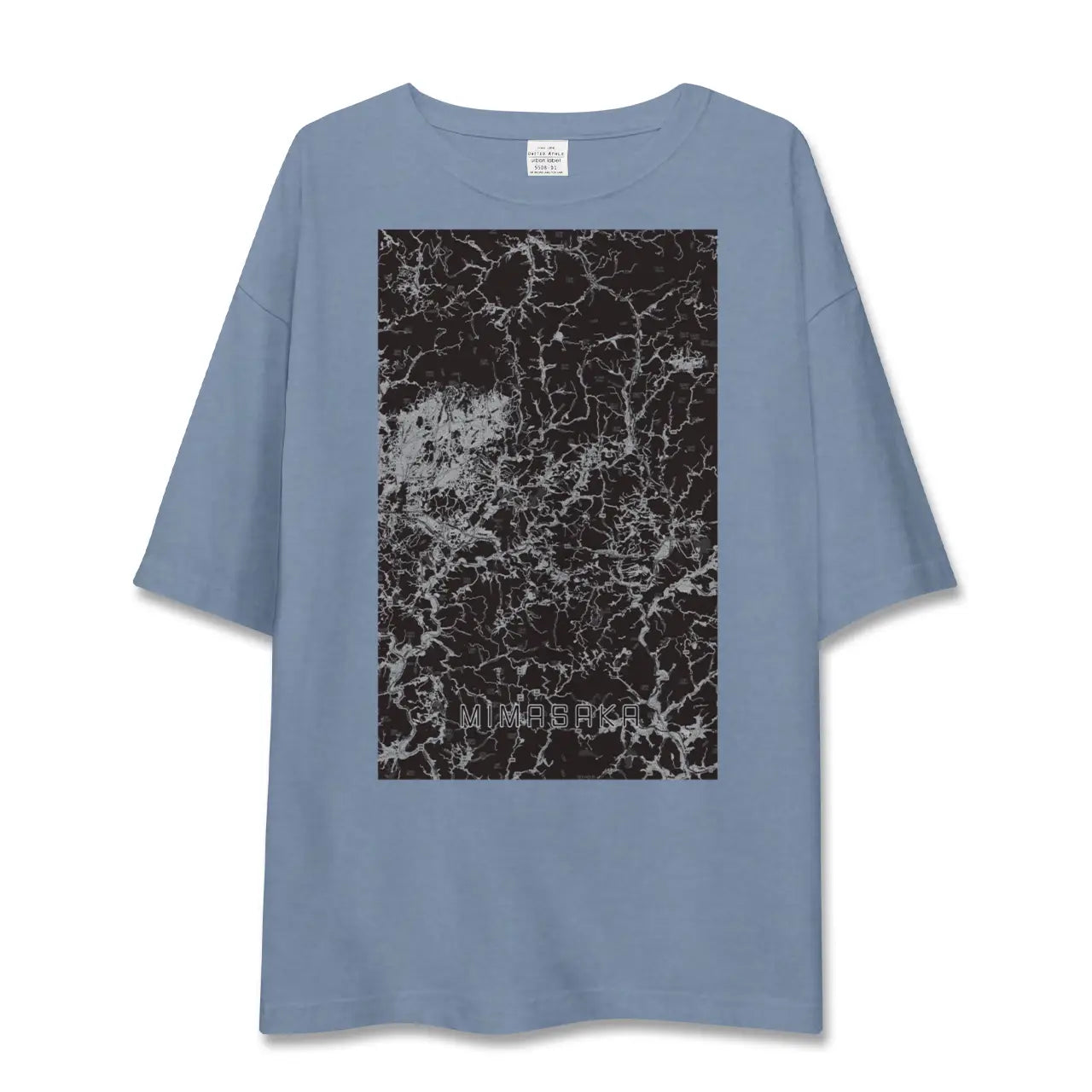 【美作（岡山県）】地図柄ビッグシルエットTシャツ