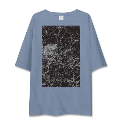 【美作（岡山県）】地図柄ビッグシルエットTシャツ