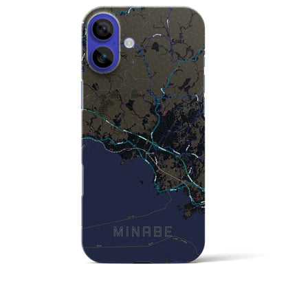 【みなべ（和歌山県）】地図柄iPhoneケース（バックカバータイプ）