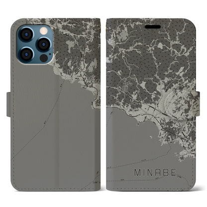 【みなべ（和歌山県）】地図柄iPhoneケース（手帳タイプ）