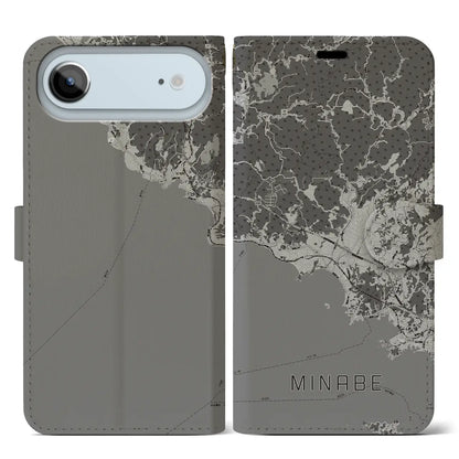 【みなべ（和歌山県）】地図柄iPhoneケース（手帳タイプ）