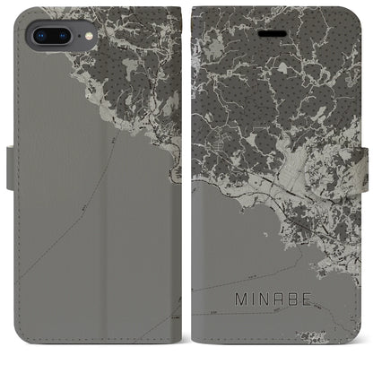 【みなべ（和歌山県）】地図柄iPhoneケース（手帳タイプ）