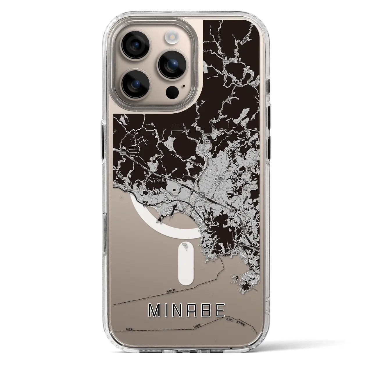 【みなべ（和歌山県）】地図柄iPhoneケース（MagSafeタイプ）