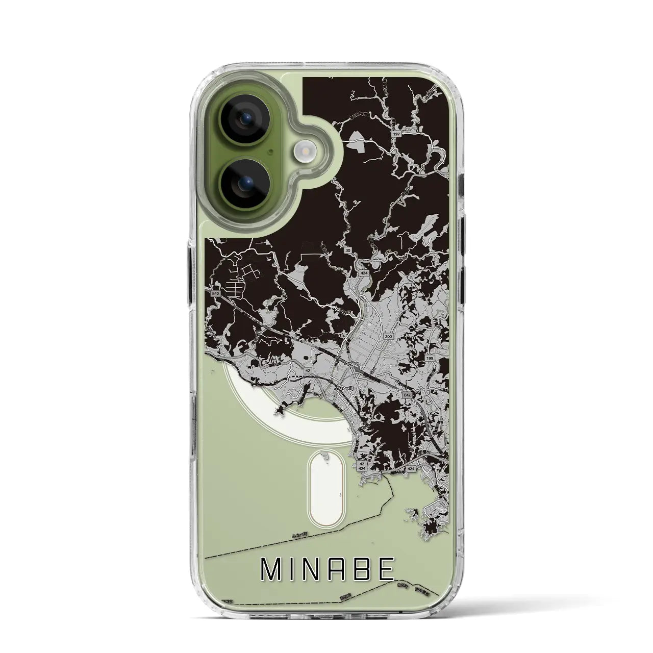 【みなべ（和歌山県）】地図柄iPhoneケース（MagSafeタイプ）