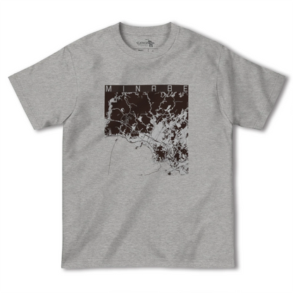 【みなべ（和歌山県）】地図柄ヘビーウェイトTシャツ