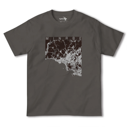 【みなべ（和歌山県）】地図柄ヘビーウェイトTシャツ