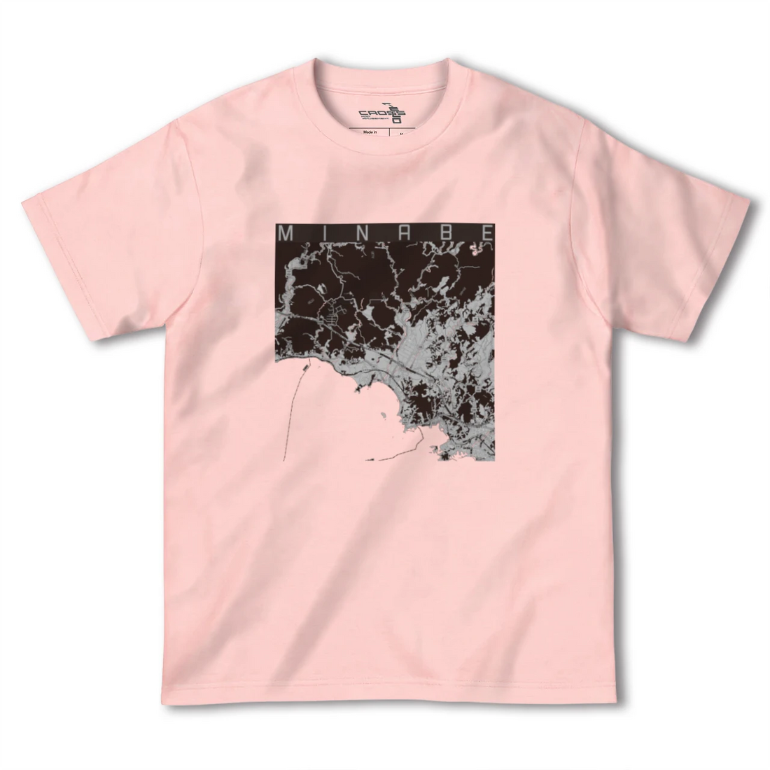 【みなべ(和歌山県)】地図柄ヘビーウェイトTシャツ