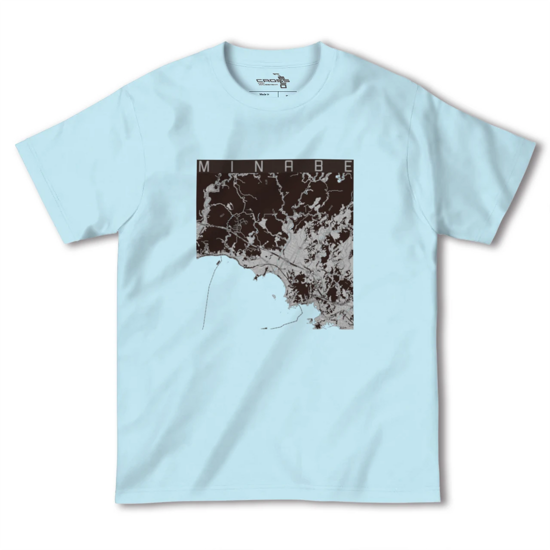 【みなべ（和歌山県）】地図柄ヘビーウェイトTシャツ