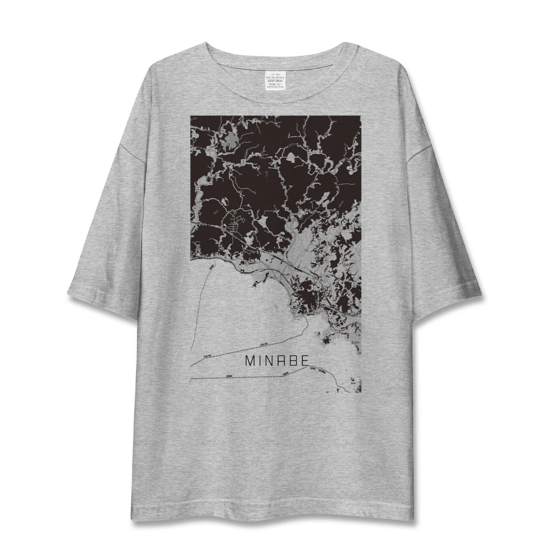 【みなべ（和歌山県）】地図柄ビッグシルエットTシャツ