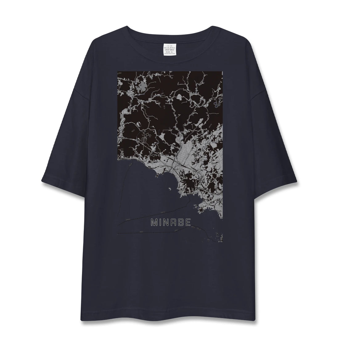 【みなべ（和歌山県）】地図柄ビッグシルエットTシャツ