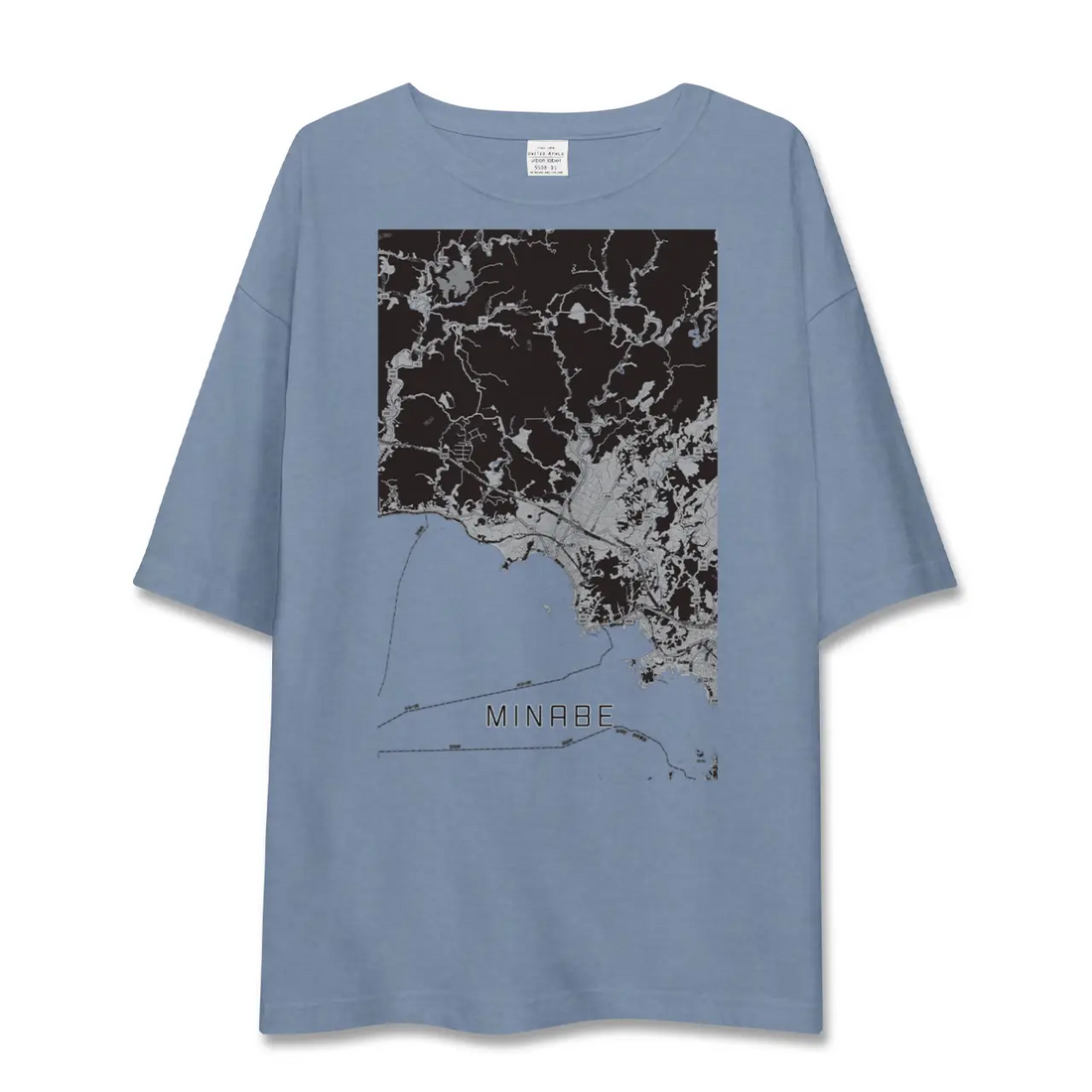 【みなべ（和歌山県）】地図柄ビッグシルエットTシャツ