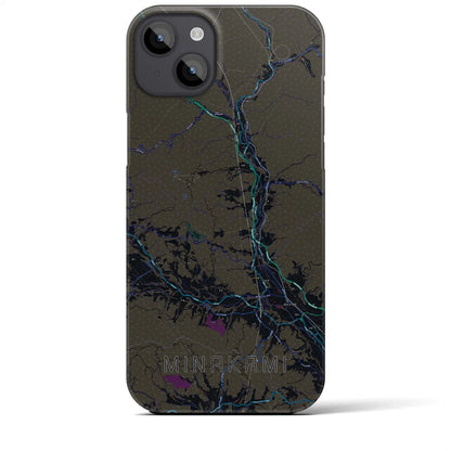 【みなかみ（群馬県）】地図柄iPhoneケース（バックカバータイプ）