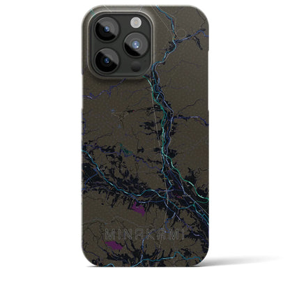 【みなかみ（群馬県）】地図柄iPhoneケース（バックカバータイプ）