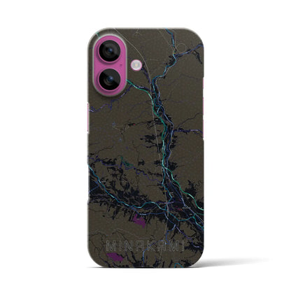 【みなかみ（群馬県）】地図柄iPhoneケース（バックカバータイプ）