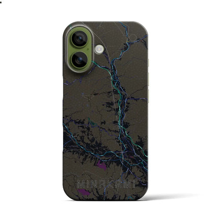 【みなかみ（群馬県）】地図柄iPhoneケース（バックカバータイプ）