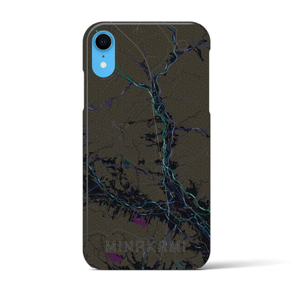 【みなかみ（群馬県）】地図柄iPhoneケース（バックカバータイプ）