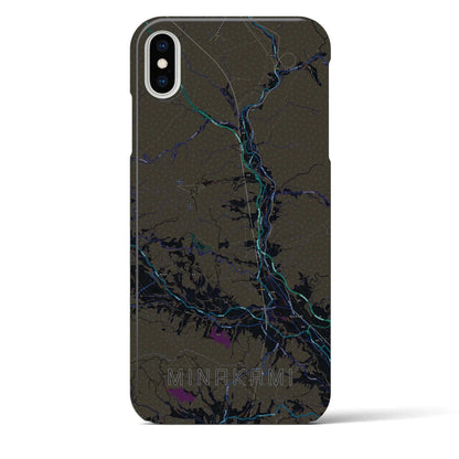 【みなかみ（群馬県）】地図柄iPhoneケース（バックカバータイプ）