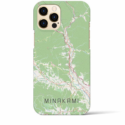 【みなかみ（群馬県）】地図柄iPhoneケース（バックカバータイプ）