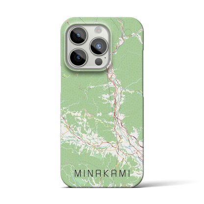 【みなかみ（群馬県）】地図柄iPhoneケース（バックカバータイプ）