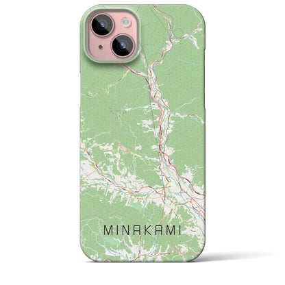 【みなかみ（群馬県）】地図柄iPhoneケース（バックカバータイプ）