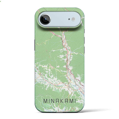 【みなかみ（群馬県）】地図柄iPhoneケース（バックカバータイプ）