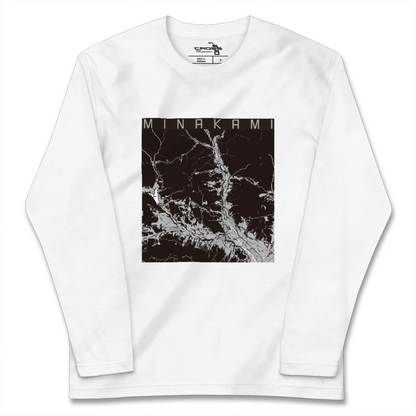 【みなかみ（群馬県）】地図柄ロングスリーブTシャツ
