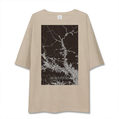 【みなかみ（群馬県）】地図柄ビッグシルエットTシャツ