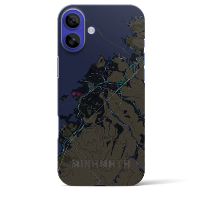 【水俣（熊本県）】地図柄iPhoneケース（バックカバータイプ）