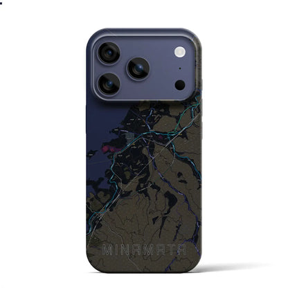 【水俣（熊本県）】地図柄iPhoneケース（バックカバータイプ）