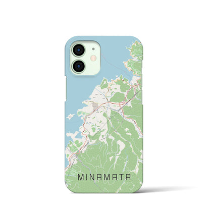 【水俣（熊本県）】地図柄iPhoneケース（バックカバータイプ）