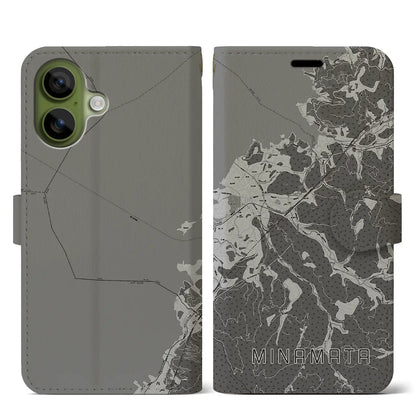 【水俣（熊本県）】地図柄iPhoneケース（手帳タイプ）