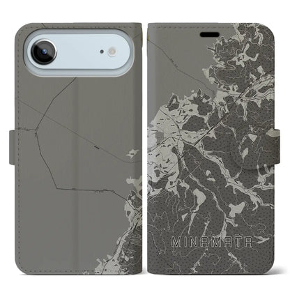 【水俣（熊本県）】地図柄iPhoneケース（手帳タイプ）