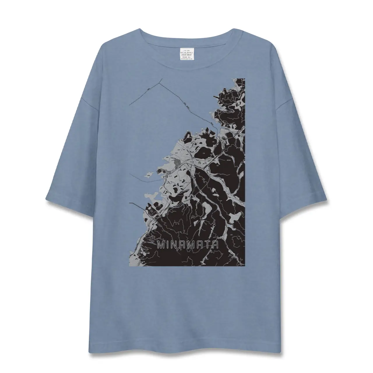 【水俣（熊本県）】地図柄ビッグシルエットTシャツ