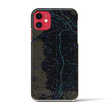 【南アルプス（山梨県）】地図柄iPhoneケース（バックカバータイプ）