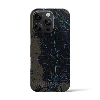 【南アルプス（山梨県）】地図柄iPhoneケース（バックカバータイプ）